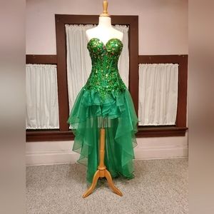 Green Hi Lo Gown
